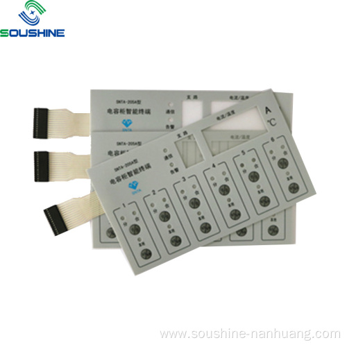 Capacitor cabinet intelligent terminal LED membrane switch